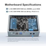 AIOPCWA N355 Mini PC with Dual 10GbE Ports