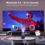 Polocsh Mini Portable 1080P Projector with Android TV