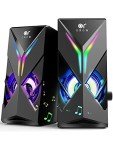 Colorful LED Gaming Speakers with Volume Control