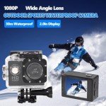 Rigwig 1080P Waterproof Sports Action Camera Bundle