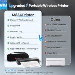 Phomemo M834 Portable Bluetooth Inkless Printer