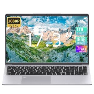 Fsjun 17.3" Laptop with 16GB RAM & 1TB SSD
