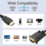 Omivine 2M HDMI to VGA Gold Plated Cable