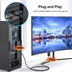 Omivine 2M HDMI to VGA Gold Plated Cable