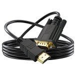 Omivine 2M HDMI to VGA Gold Plated Cable