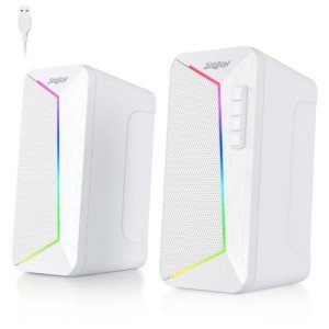 SOULION R40 USB Bluetooth Desktop Speakers - White