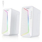 SOULION R40 USB Bluetooth Desktop Speakers - White