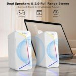 SOULION R40 USB Bluetooth Desktop Speakers - White