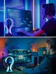 RGB Headphone Stand with USB and Type-C Ports
