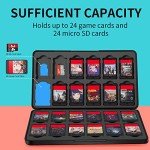Slim Portable Game Case with 24 Cartridge Slots
