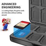 Slim Portable Game Case with 24 Cartridge Slots