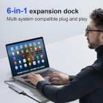 6-in-1 USB C Hub with 4K HDMI & Card Reader