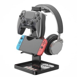 Josmimic Metal Headphone Stand & Game Controller Holder
