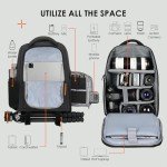 TARION Large Capacity Waterproof Camera Backpack