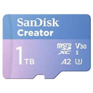 SanDisk 1TB Creator microSDXC with SD Adapter