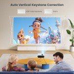 4K Mini Portable Projector with WiFi & Bluetooth