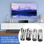 4-Pack F Type to Coax Adapter Kit
