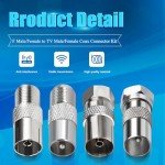 4-Pack F Type to Coax Adapter Kit