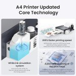 Carbcolords A4 DTF Printer with White Ink System