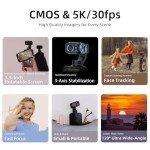 ORDRO M5 5K Vlogging Camera with Gimbal Stabilization