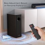 Saiyin 17-Inch Sound Bar with Subwoofer and Bluetooth
