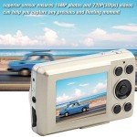 PUSOKEI 16MP Mini Pocket Digital Camera - Gold