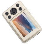 PUSOKEI 16MP Mini Pocket Digital Camera - Gold
