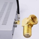 4-Pack Gold-Plated 90° Coaxial Cable Connectors