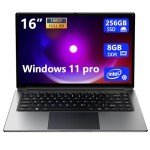 16-Inch Portable Laptop with 8GB RAM & SSD
