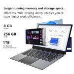 16-Inch Portable Laptop with 8GB RAM & SSD
