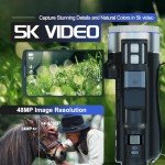 NBD 5K Video Camera with Flip Screen & Zoom