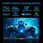 SANSUI 24" 180Hz Gaming Monitor with HDMI