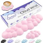 Cloud Keyboard Wrist Rest Set - Pink Memory Foam