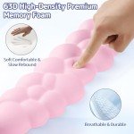 Cloud Keyboard Wrist Rest Set - Pink Memory Foam