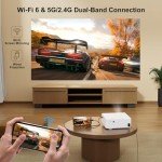 VISULAPEX 4K Projector with WiFi and Bluetooth