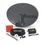 SSL Zone1 Satellite Dish Kit with Quad LNB