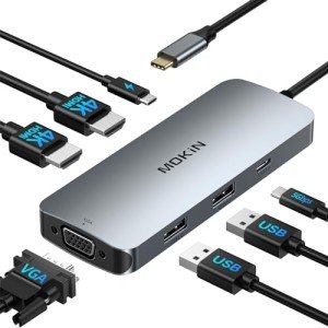 7-in-1 USB-C Dock for Dual Monitors