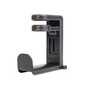 Adjustable Clamp-On Headphone Stand with Cable Clip