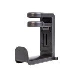 Adjustable Clamp-On Headphone Stand with Cable Clip