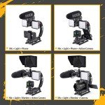 Zeadio Handheld Stabilizer Grip for DSLR Cameras