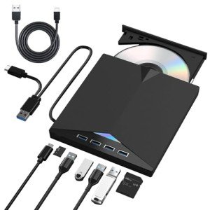 7-in-1 Portable Blu-ray and DVD Burner