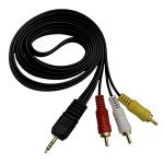 1.5m 3.5mm to 3RCA AV Video Cable