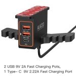 USB Headphone Stand with Charging Dock & Hanger