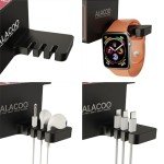 USB Headphone Stand with Charging Dock & Hanger