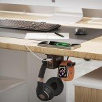 USB Headphone Stand with Charging Dock & Hanger