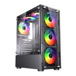 Gaming PC Bundle with RGB Case and Monitor