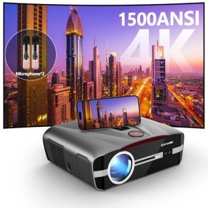 4K Smart Projector with WiFi and Bluetooth