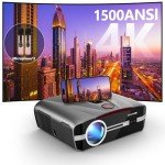 4K Smart Projector with WiFi and Bluetooth