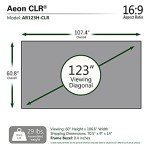 Elite Screens 123-Inch Edge Free Projector Screen