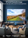 4K Smart Projector with WiFi and Bluetooth